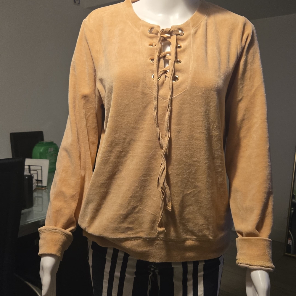 Rf W017 Papaya Beige Fleece Sweatshirt